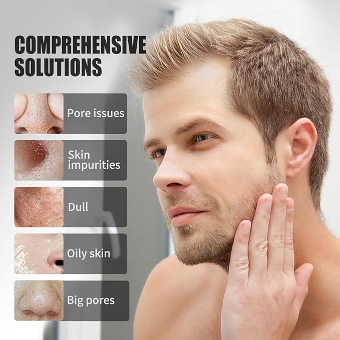 JVR Peel Off Face Mask, Blackhead Remover Mask for Men, Charcoal Peel Off Black Mask, Facial Mask Purifying and Deep Cleansing for All Skin Types 8.46 OZ