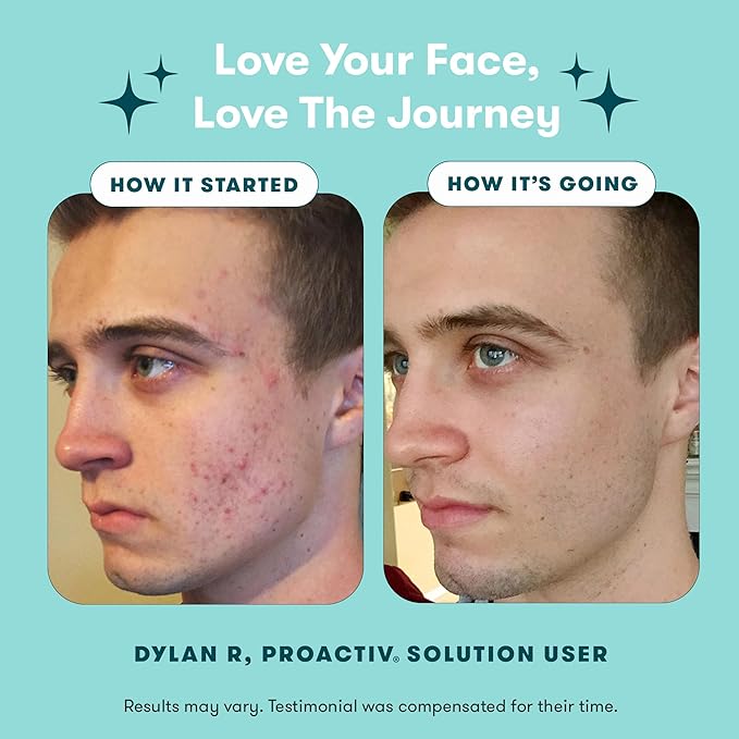 Proactiv 3 Step Acne Treatment - Benzoyl Peroxide Face Wash, Repairing Acne Spot Treatment for Face And Body, Exfoliating Toner - 60 Day Complete Acne Skin Care Kit