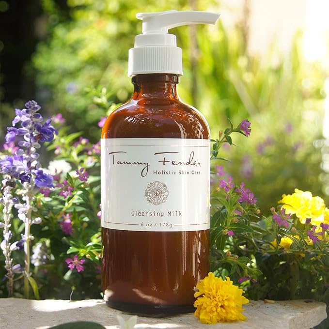 TAMMY FENDER - Cleansing Milk Natural Facial Cleanser | Natural, Organic, Cruelty Free, Non-Toxic Skincare | Lightweight, Gentle, & Rejuvenating Makeup Remover | Sensitive Skin Safe (6 oz | 178 g)
