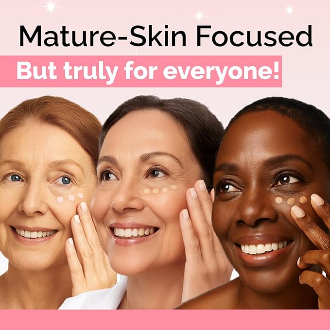 Elizabeth Mott Thank Me Later Under Eye Brightener & Primer – Hydrating Color Corrector for Dark Circles – Lightweight Concealer Base for Mature Skin, Light Shade 5ml