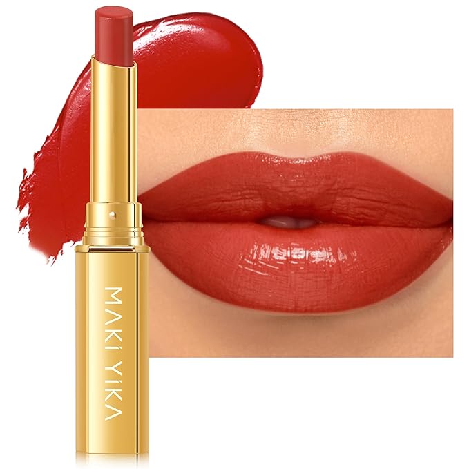 MAKI YIKA Red Lipstick for Women Moisture Hydrate Lipsticks Lip Gloss Lipsticks Sheer Finish Lightweight Tinted Lip Balm (Z11 Forever)