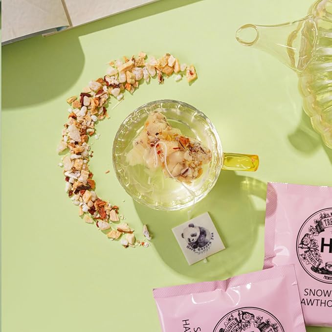 Snow Pear & Hawthorn Fruit Tea Gift Set – Caffeine-Free Herbal Infusion with Rock Sugar | 20 Sachets | Natural Immune & Digestion Support | Refreshing Daily Wellness Tea | Holiday Gift Box for Women & Parents