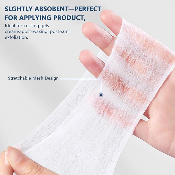 600 PCS Stretchable Makeup Cotton Wipes, Disposable Esthetic Wipe Thin Makeup Cotton Pads Pads for Face, Women Wet Applications Stretchable for Face for Skin Care Makeup 200 Count (Pack of 3)