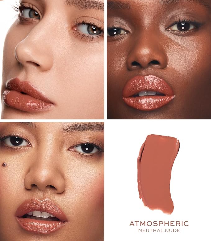 MAKE Beauty Cream Supreme Long-Lasting Lipstick. High Impact Hydrating Lip Color with Emollient Moisturizing Formula. Creamy Semi-Glossy Lipstick - Shade, Atmospheric