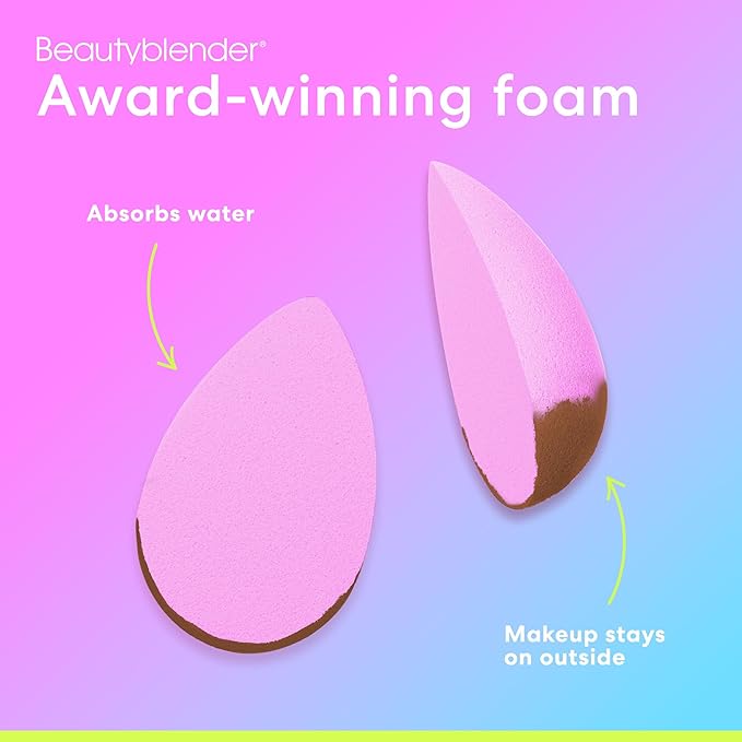Beautyblender® | Wave Color Changing Blender Makeup Sponge | Blend Liquid Foundations, Powders and Creams | Streak Free Application | Vegan, Cruelty Free | Made in USA