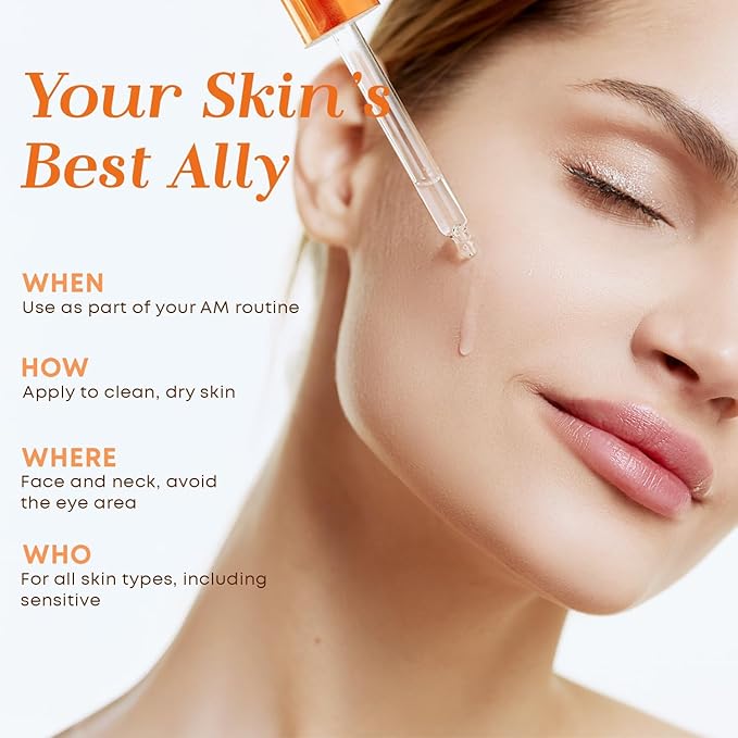 Glow Elixir Vitamin C & Collagen Face Serum – Dermatologist Tested Korean Skincare – Evens Skin Tone, Enhances Radiance, Supports Hydration – Clean Beauty, Vegan, Cruelty-Free – 1.69 fl oz