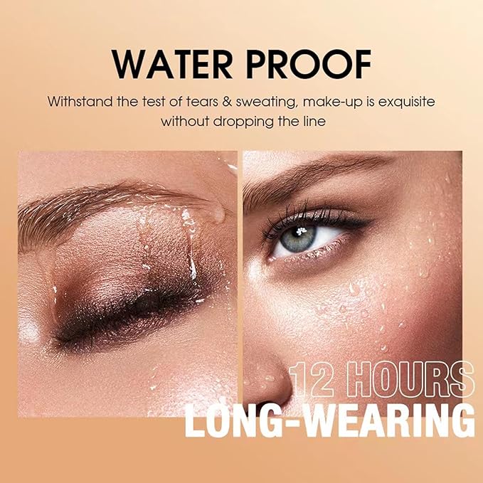 Neutral Gray Brown Matte Eyeshadow stick, Cream Eyeshadow Pencil Makeup, High Pigmented Crease-proof Eye Shadow Brightener stick, Hypoallergenic Waterproof Long Lasting Eye Highlighter Stick (21#)