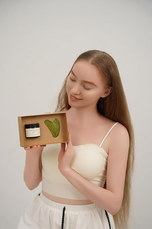 Grass-Fed Beef Tallow Balm & Gua Sha Set – Nourishing Tallow Moisturizer for Face, Body & Hands – Natural Skincare