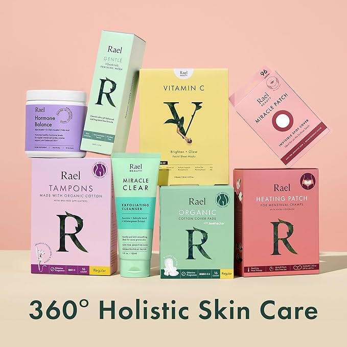 Rael Face Mask Skin Care, Tea Tree Face Masks - Bamboo Facial Sheet Mask, Korean Skincare, with Tea Tree Oil and Fruit Extracts, All Skin Types (Tea Tree, 5 Sheets)