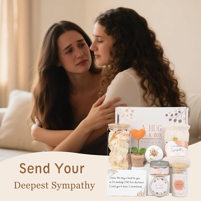 Condolences Gift Basket For Loss, Sympathy Gift Baskets, Sympathy Gifts For Loss Of Loved One, Grief Gifts For Women, Sorry For Your Loss Gift, Bereavement Gift, Memorial present For Loss Of Mom