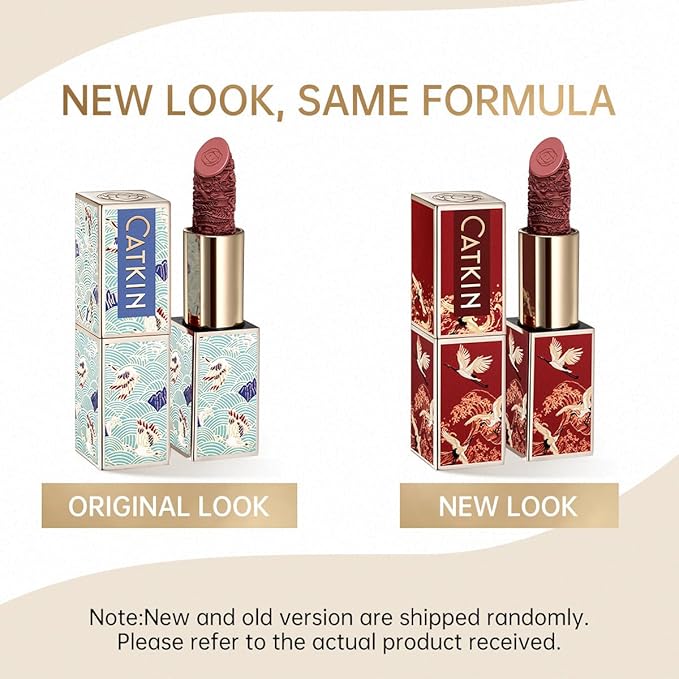 Catkin Moist Lipstick Hydrating High Impact Color Infused with Vitamin E and Avocado Oil Smooth Soft Texture Long Lasting Matte Finish 168