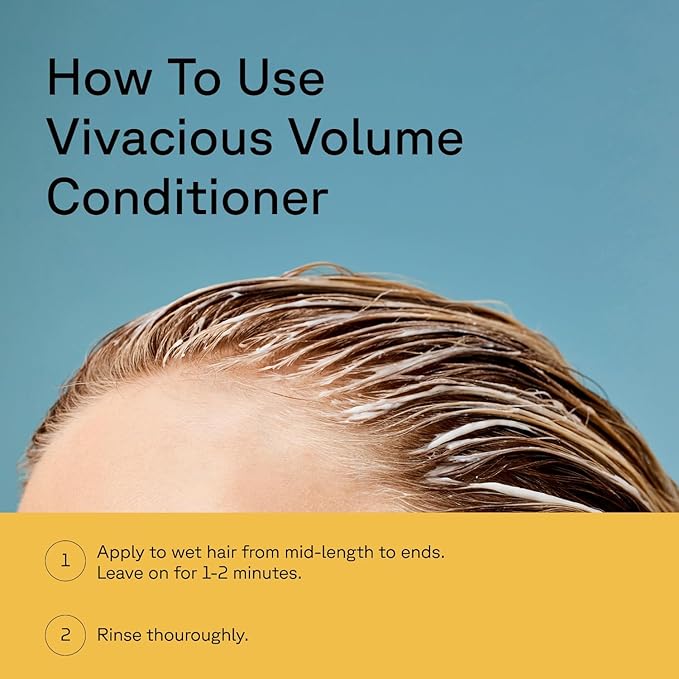 Acure Vivacious Volume Conditioner - Volumizing Conditioner for Women & Men, Lightweight & Moisturizing for Fine, Thinning Hair, Boost & Lift Thin Hair, Paraben & Sulfate Free, Clean, Vegan - 8 fl oz