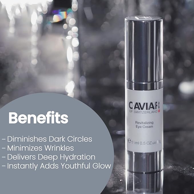 Black Caviar Under Eye Cream โ Anti Aging Skin Care Moisturizer Cream | Instant Hydrating, Collagen Puffiness and Bags Reducer, Wrinkles Repairing & Circle Remover Treatment