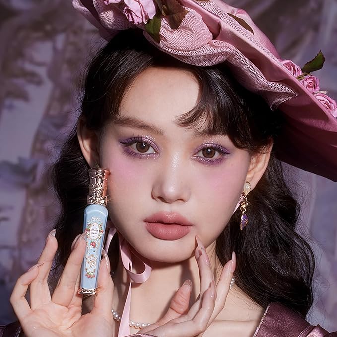 Flower Knows Strawberry Rococo Cloud Lip Cream,Velvety Matte Liquid Lipstick,Nude Lipstick,Long Lasting Lip Stain,Kiss-proof Blurred Lipstick for Girls&Women,0.12 Fl Oz(S01 Soy Milk Cheese)