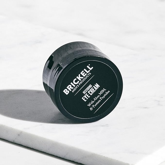 Brickell Men's Ultimate Anti-Aging Routine, Anti-Wrinkle, Night Face Cream and Eye Cream to Reduce Puffiness, Wrinkles, Dark Circles, Under Eye Bags, Natural and Organic, Unscented