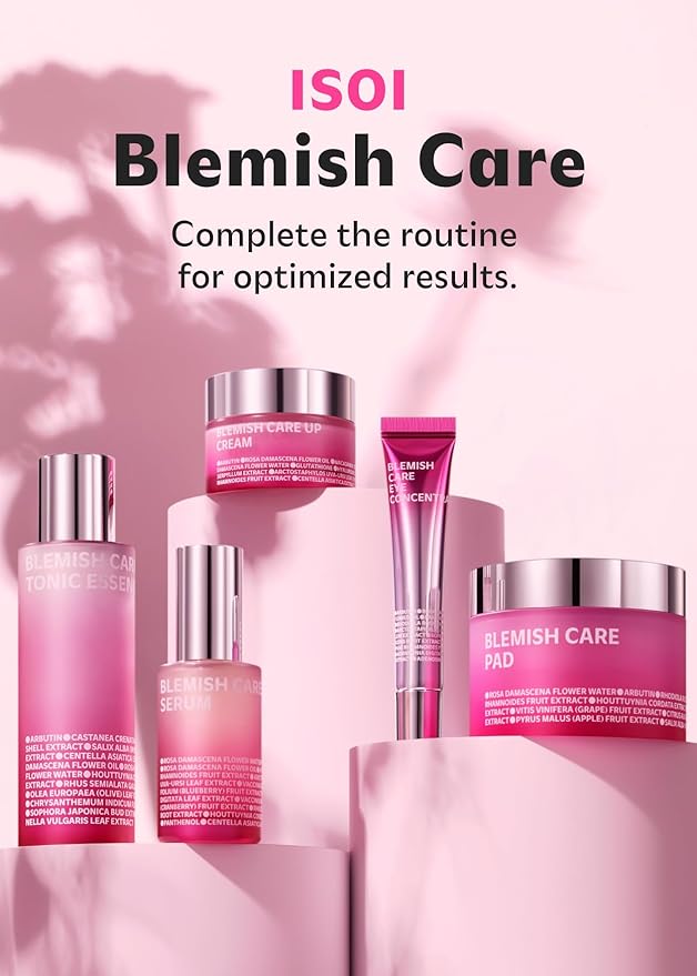 ISOI Blemish Care Up Serum for Face, Vegan Hydrating Serum for Smooth & Glass Skin Effect, Skin Barrier & Moisture Balance for Women, Arbutin, Korean Skin Care (1.18 fl. oz, 35ml)