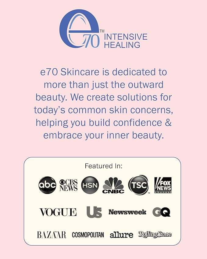 Rosacea Treatment Skincare for Women & Men - Face Wash, Rosacea Cream & Face Serum, Moisturizer Redness Reducing Skin Care with Aloe Vera, Hyaluronic Acid & Fruit Extracts, Made in USA by e70