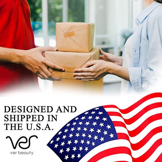 Ver Beauty Makeup Box with Travel Mirror - Professional Makeup Case w/ 2 Trays - Perfect Cosmetic Organizer Gift Set