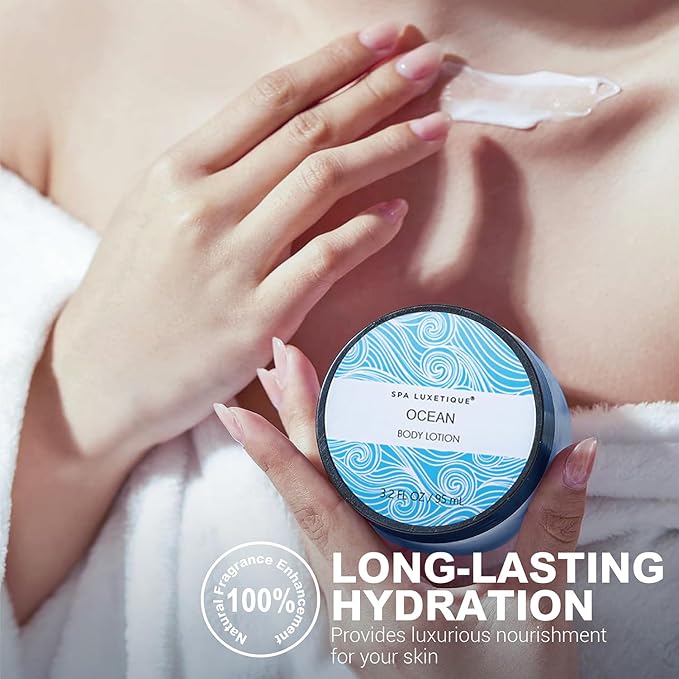 Spa Luxetique Spa Gift Set for Women,Ocean Spa Set Includes Body Lotion, Shower Gel,Bubble Bath, Hand Cream,Bath Gifts for Women, Christmas Gifts