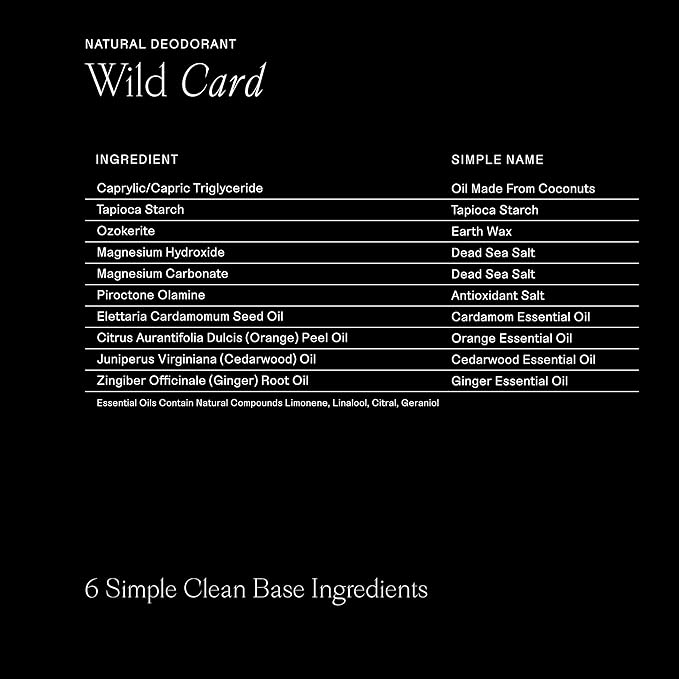 Each & Every All Natural Deodorant for Men & Women - Sensitive Skin, Vegan, Baking Soda & Aluminum-Free Deodorant - Clean Long Lasting Odor Control - Cardamom & Ginger Natural Fragrance, 2.5oz
