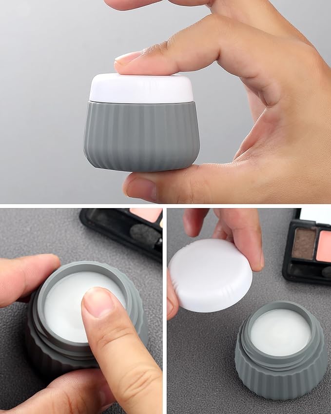 Travel Bottles - 8 Pack, TSA Approved Travel Size Toiletries, Leak Proof Silicone Squeezable Containers in Clear Bag