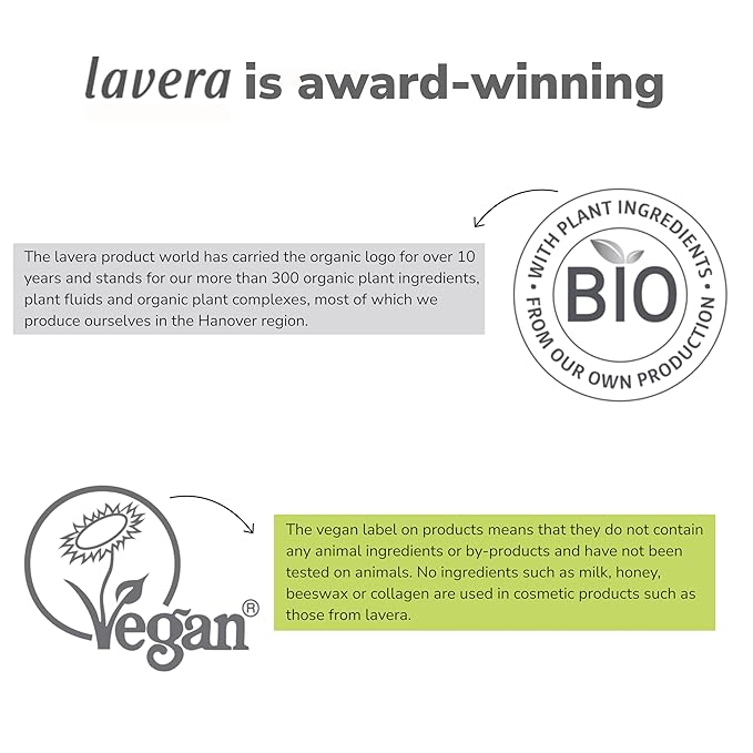 lavera Basis Sensitive Moisturizing Cream – Organic & Vegan Face Moisturizer with Aloe Vera & Shea Butter - Natural Skin Care for All Skin Types - 1.69 Fl Oz