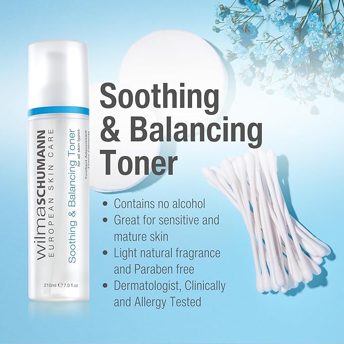 Soothing and Balancing Toner for Face, Balancing Natural PH Skin Toner, 7 oz