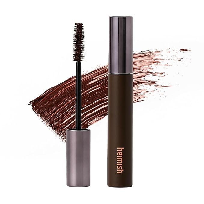 HEIMISH Dailism Smudge Stop Mascara, Volumizing & Lengthening, Long-lasting, Waterproof, Smudge-proof, Non-Clumping, Washable Cleansing Korean Mascara, 0.32oz/9g - Brown Volume