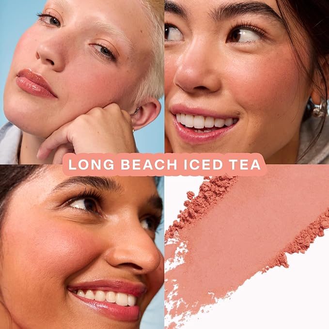 GetSet™ Matte Powder Blush - Long Beach Iced Tea, Setting + Blurring Rosy Pink Blush