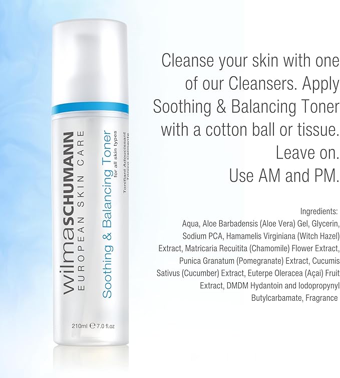 Soothing and Balancing Toner for Face, Balancing Natural PH Skin Toner, 7 oz