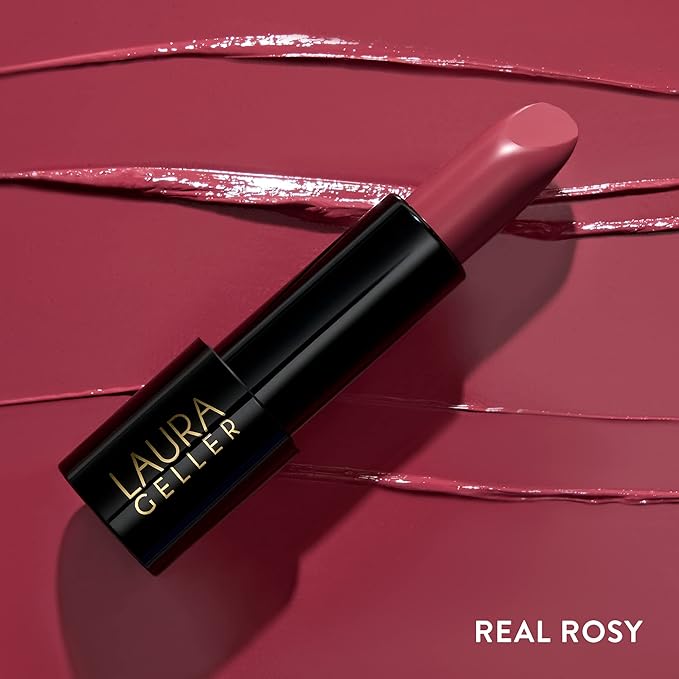 LAURA GELLER NEW YORK Modern Classic Lipstick - Real Rosy - Ultra-Rich Color - Luxurious and Lightweight - Cream Finish