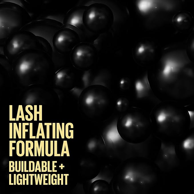 Maybelline The Colossal Bubble Waterproof Mascara, Buildable Mascara Volume and Length Formula for Bold, Separated Lashes, Very Black, 1 Count