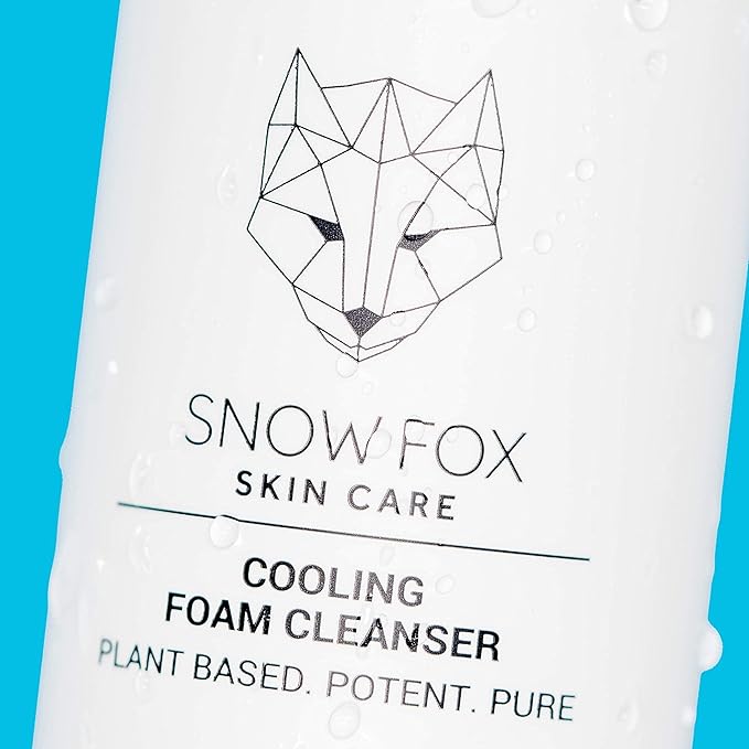 Snow Fox Cooling Foam Cleanser with Organic Aloe Vera Juice, 150 ml