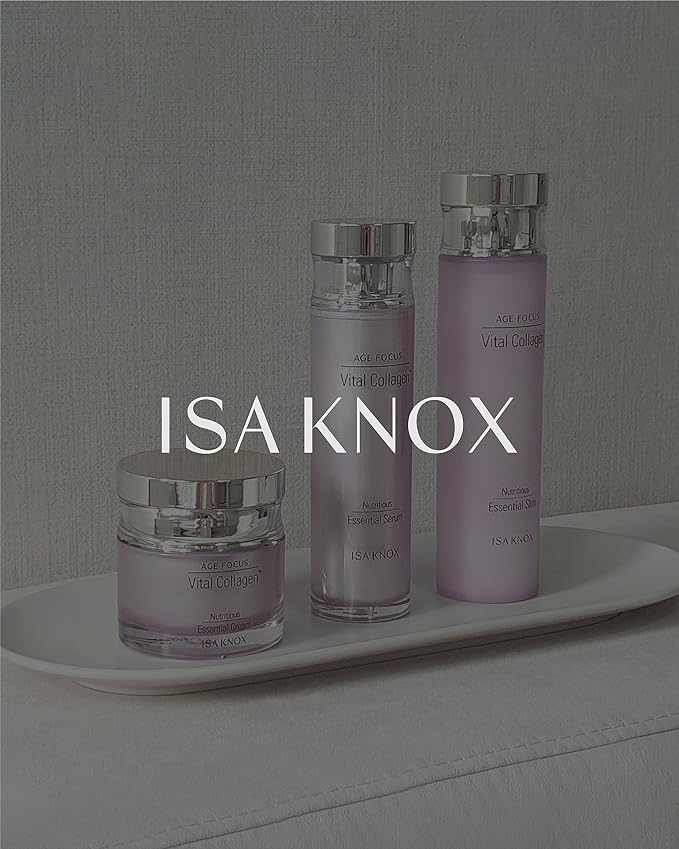 Isa Knox AGE FOCUS VITAL COLLAGEN Essential Cream (2.4fl oz) - Korean Skin Care, Moisturizer by LG Beauty. Hydrolyzed Collagen, Vitamins C, B12 & E.