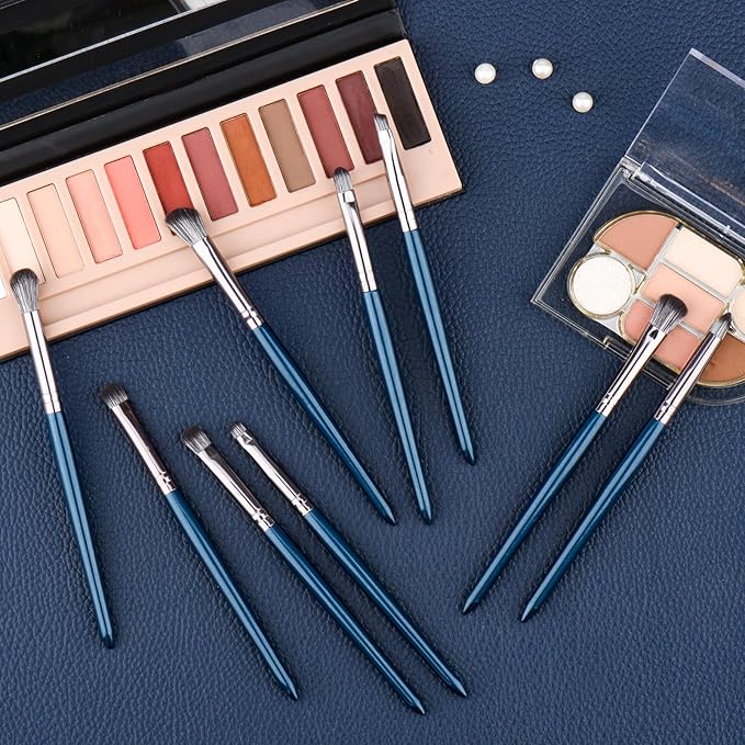 Professional Makeup Brush Set 14Pcs Makeup Brushes Kit Foundation Eyeshadow Powder Blending Eyebrow Eyelash Kabuki Brushes Cosmetic Brushes Travel Kits With Leather Bag Gift