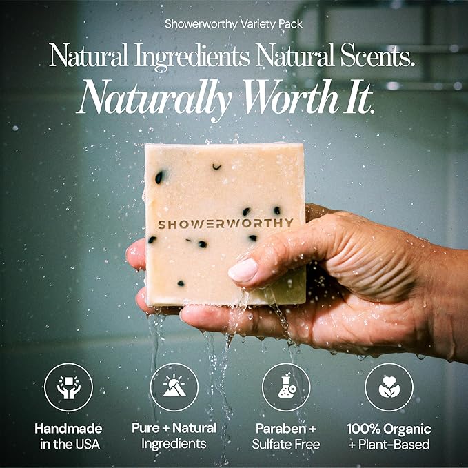 Plant Based Natural Bar Soap Gift Set – 8 Handmade Organic Soap Bars for Men & Women – Cold Process With Essential Oils for Moisturizing Dry & Sensitive Skin 8 Different Scents 5 oz Each