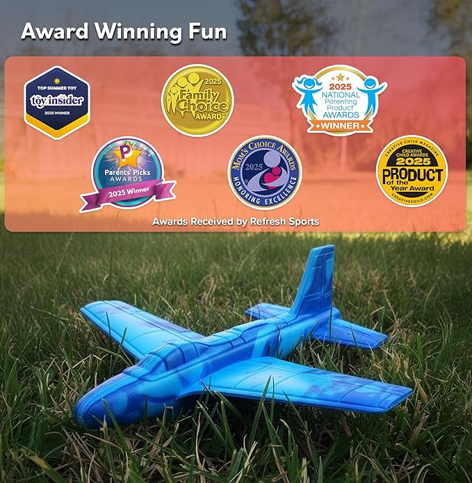 Stocking Stuffer Gifts For Boys&Girls: Foam Airplane Toy Glider Plane Styrofoam Airplanes for Kids. Launcher Air Planes Outdoor Army Toys. Military Gliders Game & Stocking Stuffers for All Ages