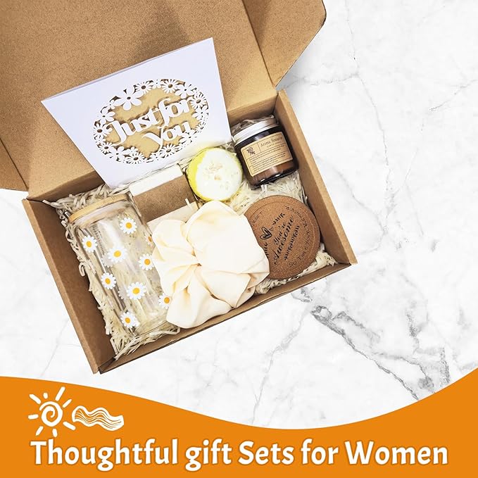 Gift Baskets for Women, Best Friend Friendship Gifts, Women Self Care Package, Mental Health Stress Relief Box for Mom Her Sister Friends