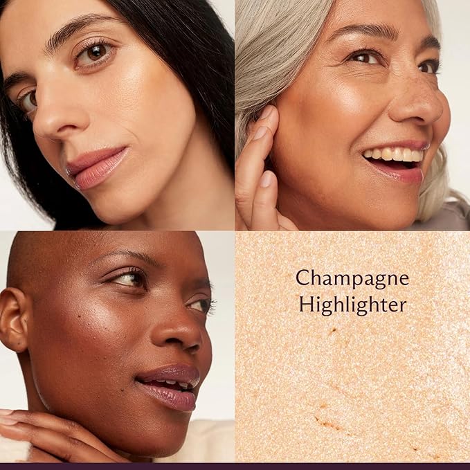 Subtl Staks 4-in-1 Travel Makeup Kit by Subtl Beauty - Eyeshadow Duo, Shine Control Powder, Cream Highlighter, Lip and Cheek - Includes Mirror Lid and Mini Brush - Stackable Makeup Designed for Travel