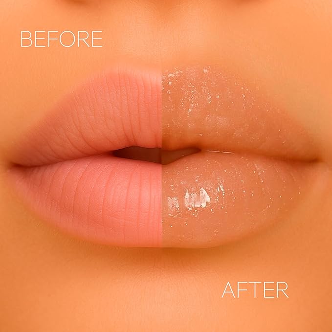 Formless Beauty | Bliss Lip Gloss by Jenny McCarthy | Transparent Nude Infused with Gold Shimmer | Vegan Hydrating Formula | Non-Sticky Aloe & Jojoba Infused | Paraben & Cruelty Free | Lip Enhancer