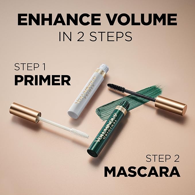 L'Oreal Paris Makeup Voluminous Original Washable Bold Eye Mascara, Deep Green, 0.27 Fl Oz