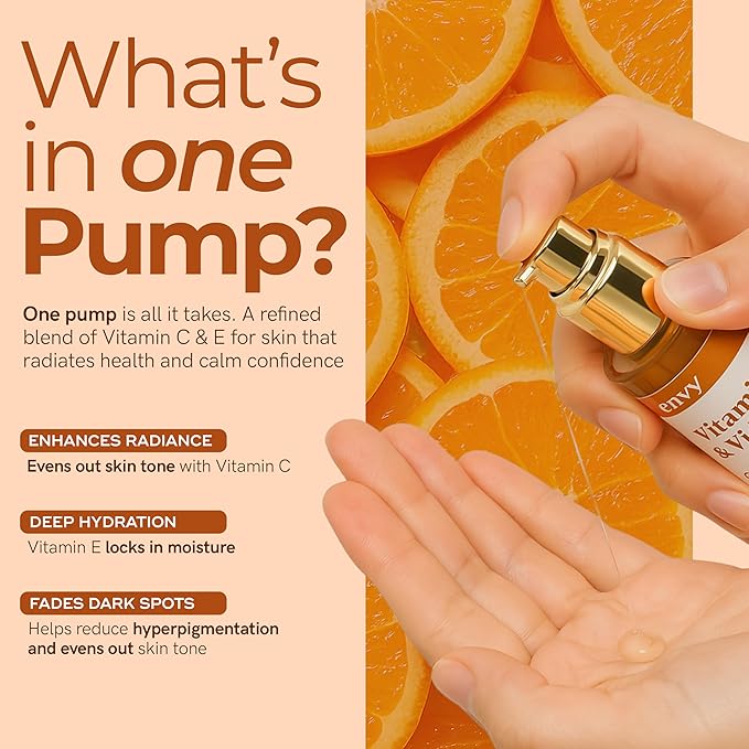 Envy Facial Serums (Vitamin C & Vitamin E)