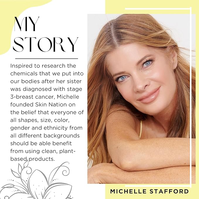 Skin Nation Renew Face Cream, Hydrating Moisturizer with Peptides, Hyaluronic Acid & Green Tea, Lightweight Plant-Based Cream for Smooth, Radiant Skin, 1.7 oz