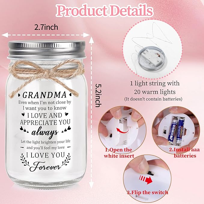 Grandma Gifts, Grandma Birthday Gifts, Christmas Thanksgiving Mothers Day Birthday Gift for Grandmother
