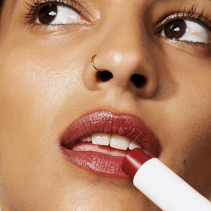 Melixir Vegan Lip Butter #06 Lust Red, Hydrating Tinted Lip Balm Stick, Bee-Free, Petrolatum-Free, Plant-Based With Shea Butter, Nourishing Care for Dry, Chapped Lips, Natural Finish