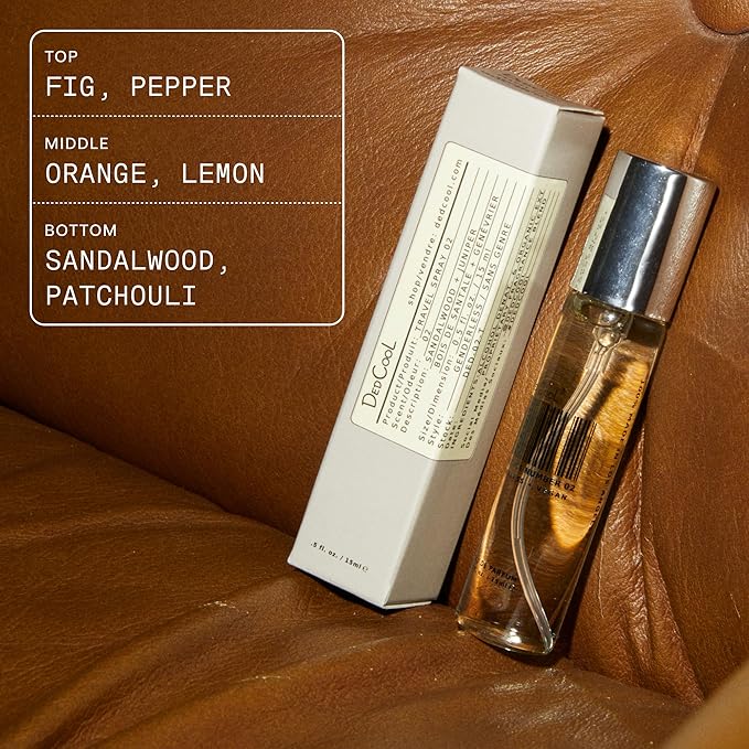 DedCool Eau de Parfum (04-0.5 fl oz) With Notes of Fig, Black Pepper, Patchouli, Perfume for Men and Women, Luxury Fragrance, Long Lasting, w/Essential Oils, Non-Toxic, Fragrance For All