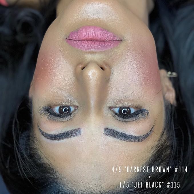 MADLUVV Professional Makeup Pigment for PMU Brow Artistry, Made in the USA, Vegan, Cruelty-free, Non-Toxic, Gel Consistency & High Retention - Jet Black 115