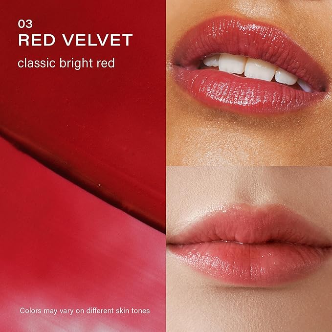 Melixir Vegan Lip Butter #03 Red Velvet, Hydrating Tinted Lip Balm Stick, Bee-Free, Petrolatum-Free, Plant-Based With Shea Butter, Nourishing Care for Dry, Chapped Lips, Natural Finish