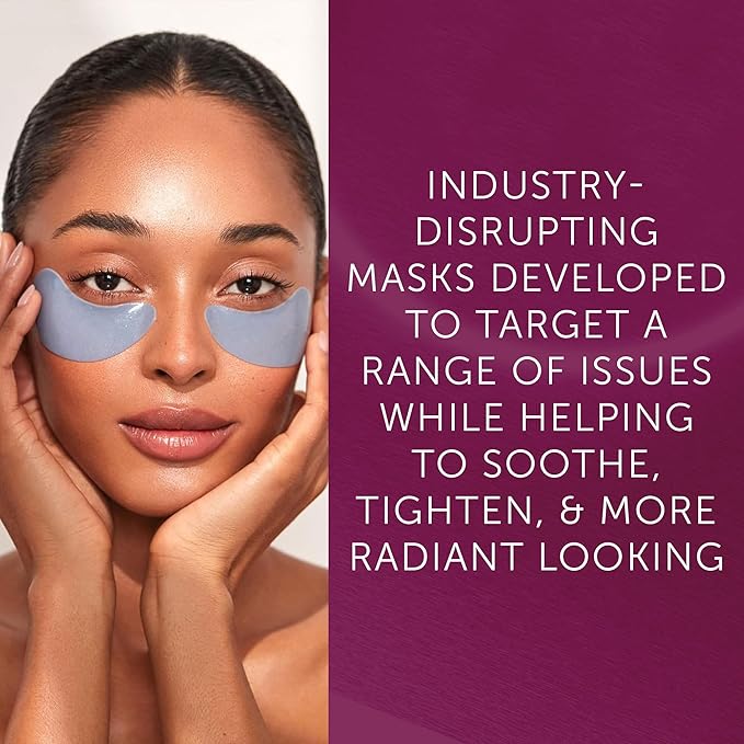 111SKIN Cryo De-Puffing Eye Mask, Hydrating Under Eye Patches for Puffy Eyes & Dark Circles with Seaweed Extract, Vit E & Peptide Complex, Nourishing Formula for Fine Lines & Puffiness, 8 Pairs, Blue