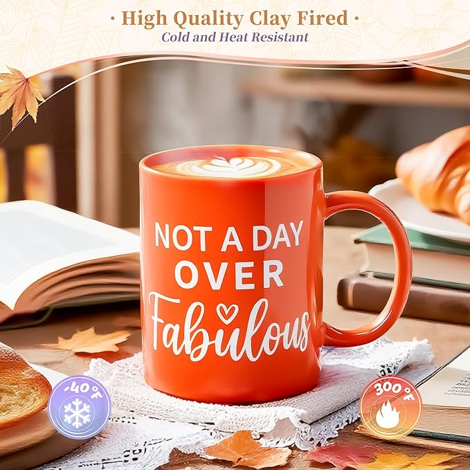 13PCS Fall Gifts Orange Gifts for Women,Thank You Birthday Baskets for Women Wife Mom Sister Friend Girlfriend Teacher Get Well Self Care Package Graduation,Sympathy,Retirement